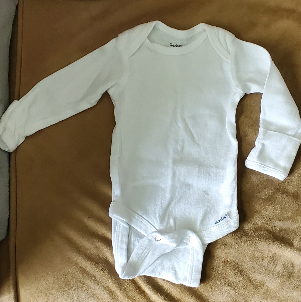Gerber Classic White Baby Bodysuit